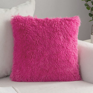 Fur pillows clearance